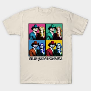 Tim McGraw & Faith Hill 80s Pop Art Style T-Shirt